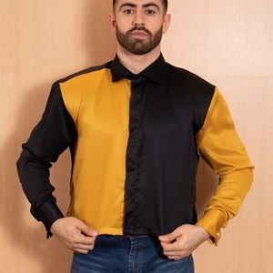 Men's black and gold Designer shirt